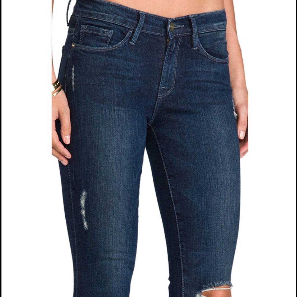FRAME Le Skinny de Jeanne Distressed Jeans - Picture 5 of 15